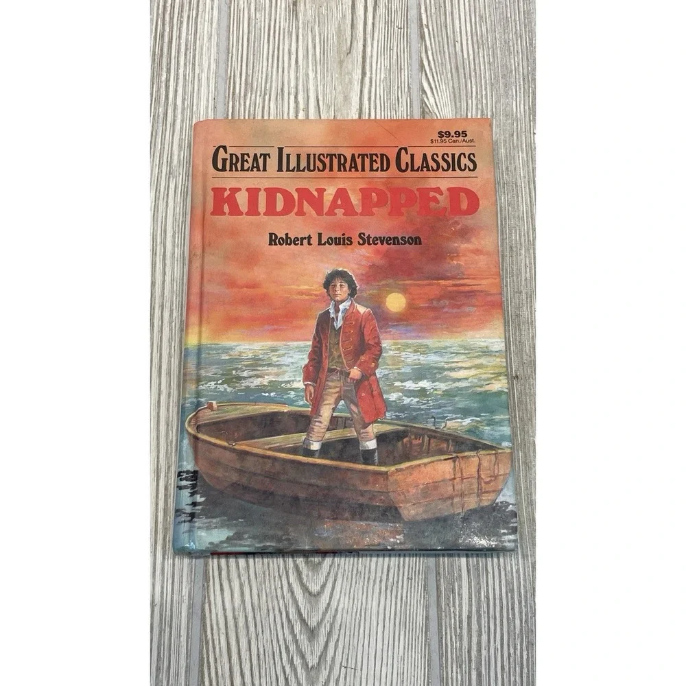 Great Illustrated Classics Books Lot of 4 Kidnapped Gulliver's Travels Red Badge